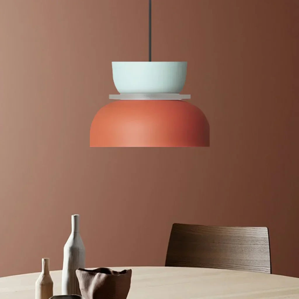 AmbiLoom - Stilfuld Color Block Nordisk Pendellampe til Moderne Hjem