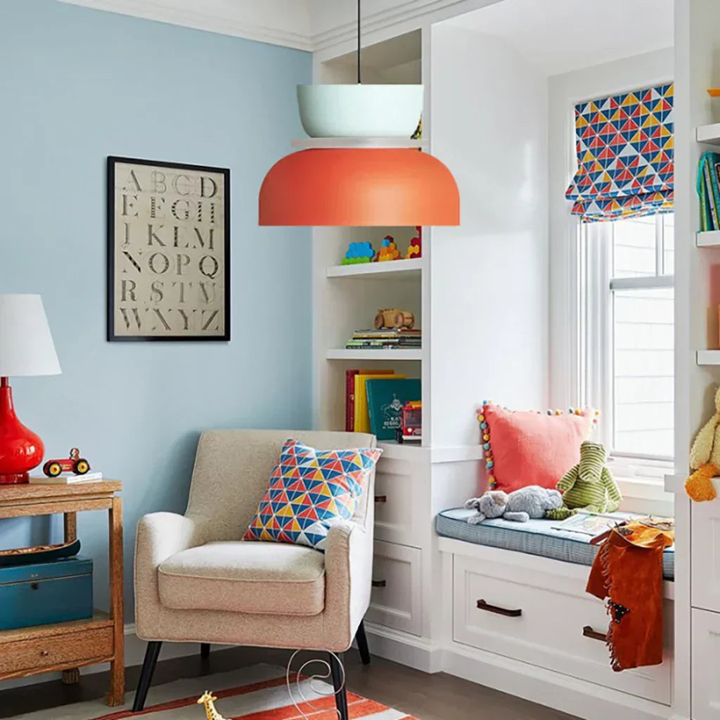 AmbiLoom - Stilfuld Color Block Nordisk Pendellampe til Moderne Hjem