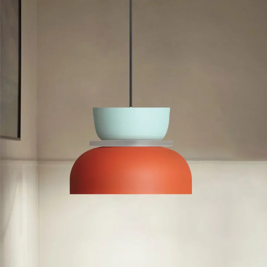 AmbiLoom - Stilfuld Color Block Nordisk Pendellampe til Moderne Hjem