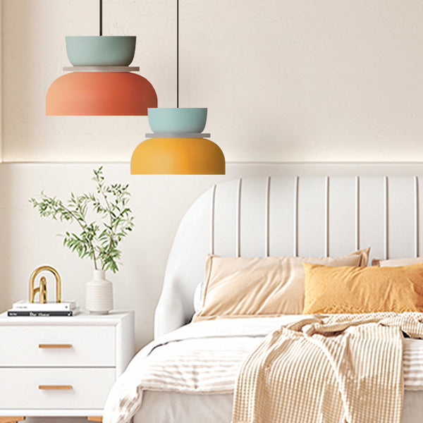 AmbiLoom - Stilfuld Color Block Nordisk Pendellampe til Moderne Hjem