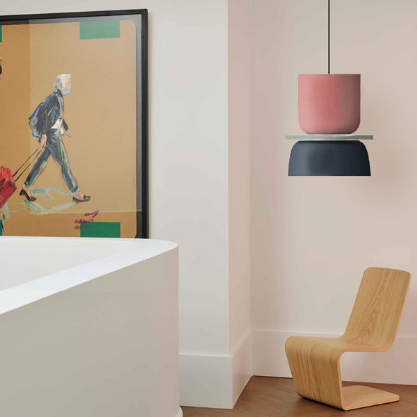 AmbiLoom - Stilfuld Color Block Nordisk Pendellampe til Moderne Hjem
