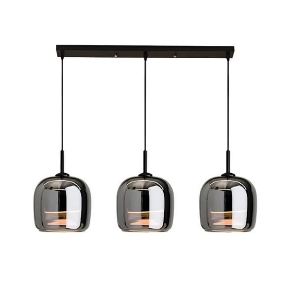 Luxlyn - Nordisk Sort Glas Pendellampe Moderne LED Luksus Hjem