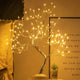ShineMora - Elegant LED Trælampe med 108 Glimtende Pærer