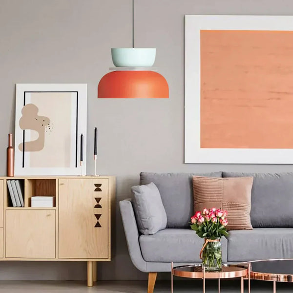 AmbiLoom - Stilfuld Color Block Nordisk Pendellampe til Moderne Hjem