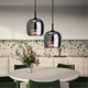 Luxlyn - Nordisk Sort Glas Pendellampe Moderne LED Luksus Hjem