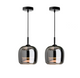 Luxlyn - Nordisk Sort Glas Pendellampe Moderne LED Luksus Hjem