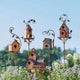 Cozyra - Featherhaven Metalen Vogelhuisje met Paal Duurzame Tuindecoratie