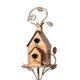 Cozyra - Featherhaven Metalen Vogelhuisje met Paal Duurzame Tuindecoratie