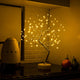 ShineMora - Elegant LED Trælampe med 108 Glimtende Pærer