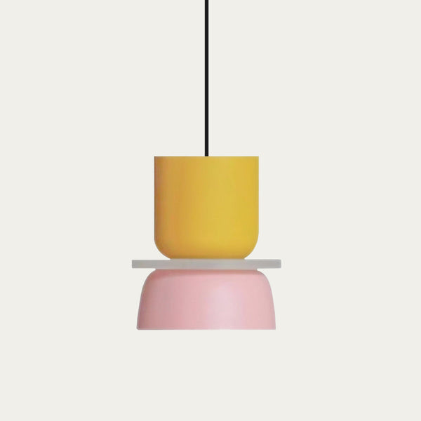 AmbiLoom - Stilfuld Color Block Nordisk Pendellampe til Moderne Hjem