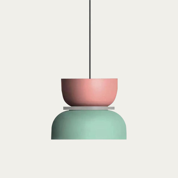 AmbiLoom - Stilfuld Color Block Nordisk Pendellampe til Moderne Hjem