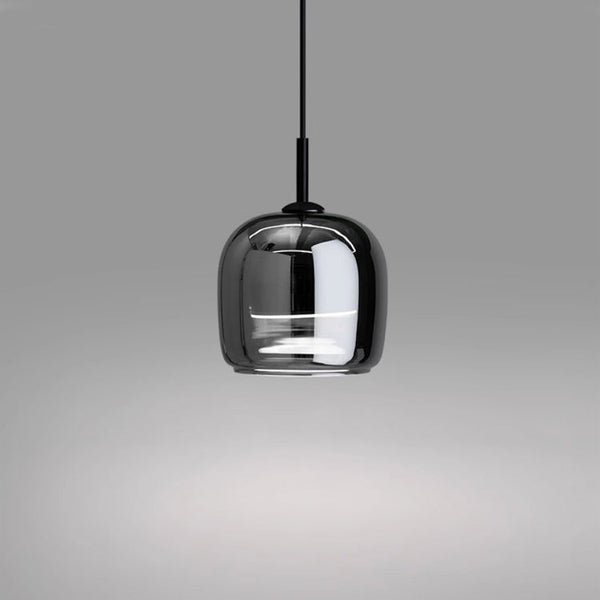 Luxlyn - Nordisk Sort Glas Pendellampe Moderne LED Luksus Hjem