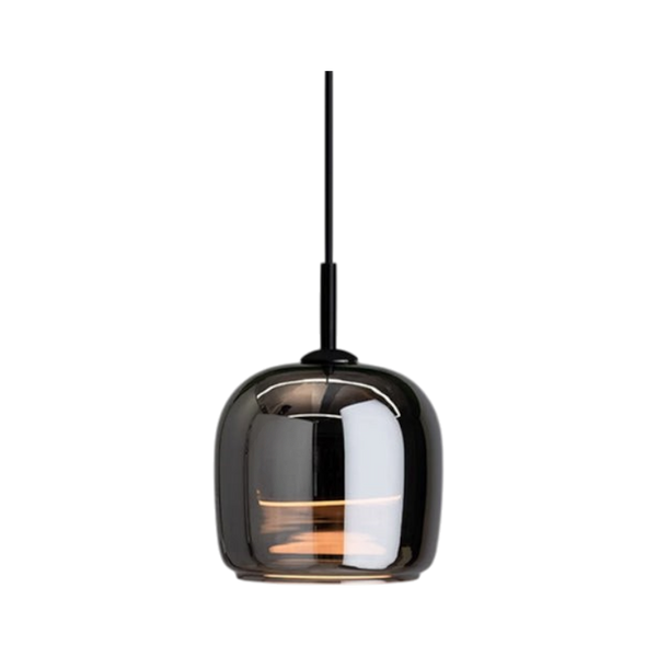 Luxlyn - Nordisk Sort Glas Pendellampe Moderne LED Luksus Hjem
